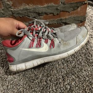 Nike Womens Free 5.0 Plus 580591-061 Gray Running Shoes Sneakers